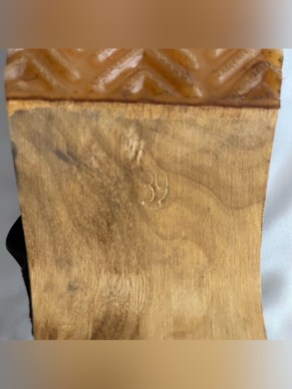 Black Suede Clog Mules with Wood Platform - Picture 7 of 8